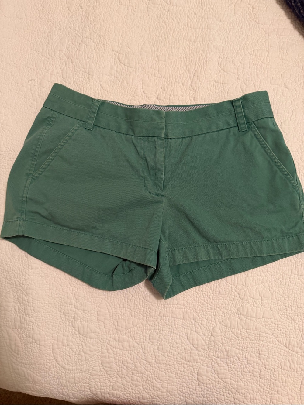 J. Crew Green Chino Shorts